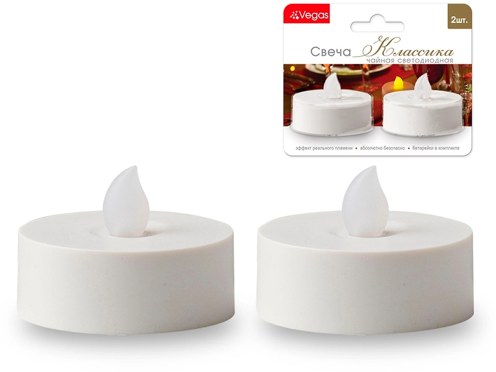 Световая фигура Свеча 1 LED IP20 10,5 см желтый постоянный