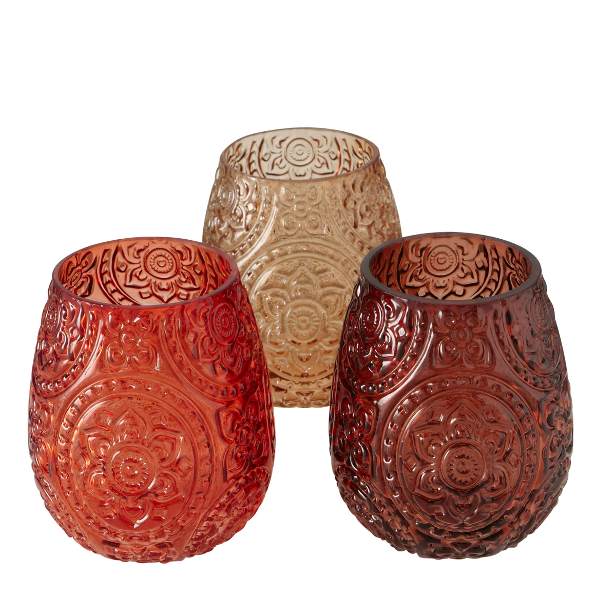 Подсвечник стеклянный Shiba в ассортименте 15 см