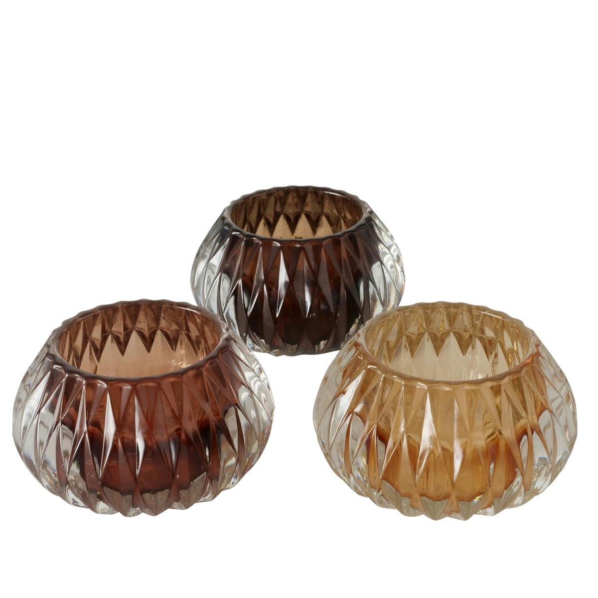 Подсвечник стеклянный Biba в ассортименте 10x6,5 см