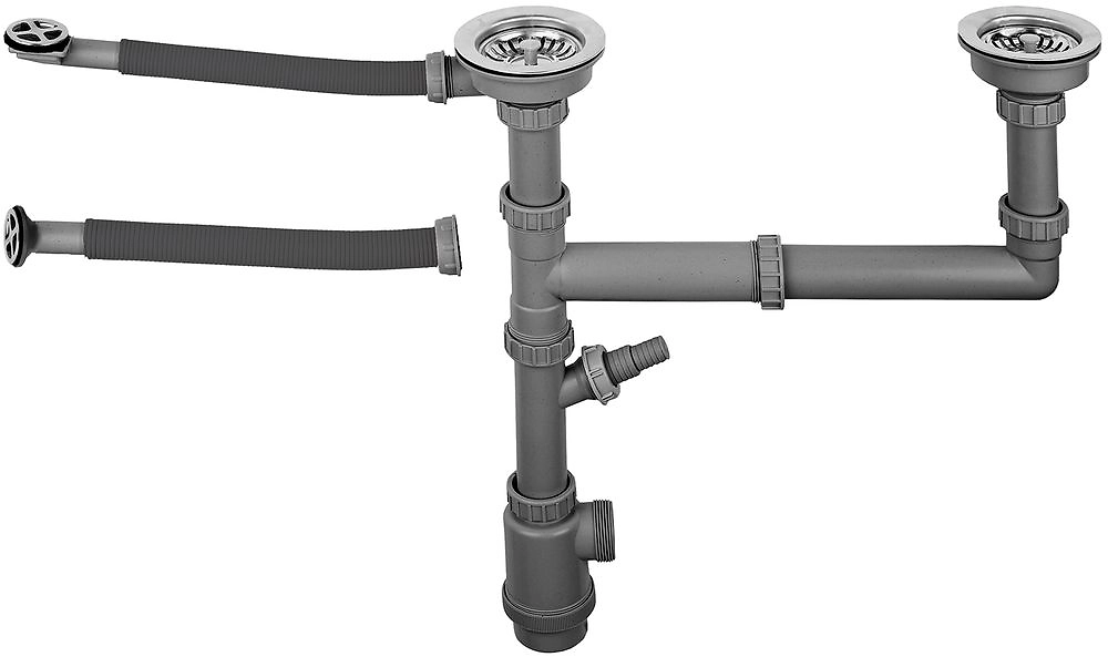 Выпуск большой UKINOX двойной перелив с сифоном S801G