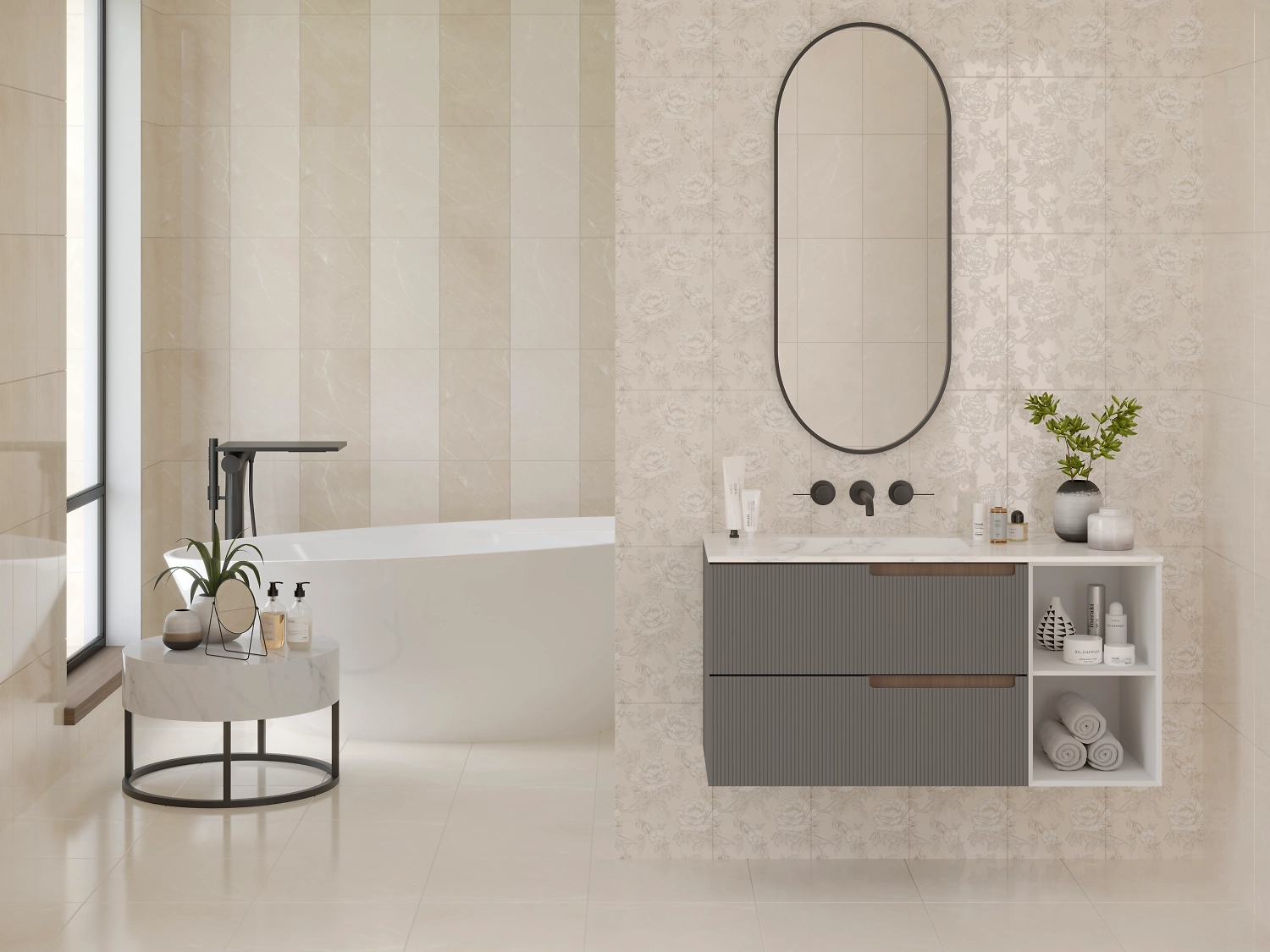 Керамическая плитка Unitile Life Гармония розы 25x40 см