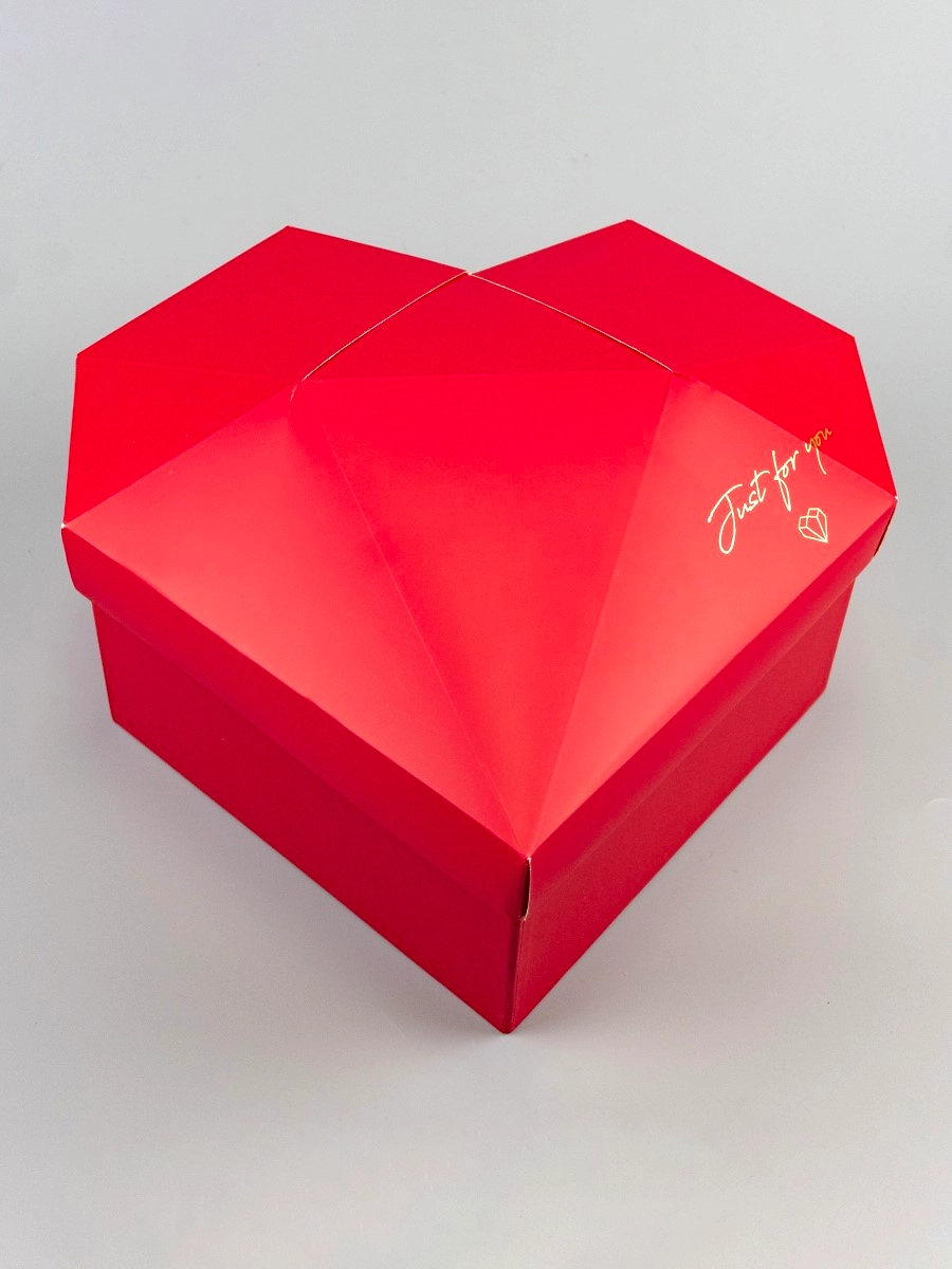 Коробка сердце красный 27 см