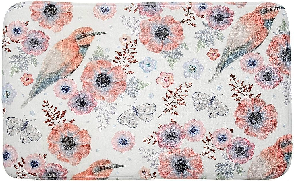 Коврик для ванной комнаты Fresh сode Нежность 45x73 см текстильный многоцветный