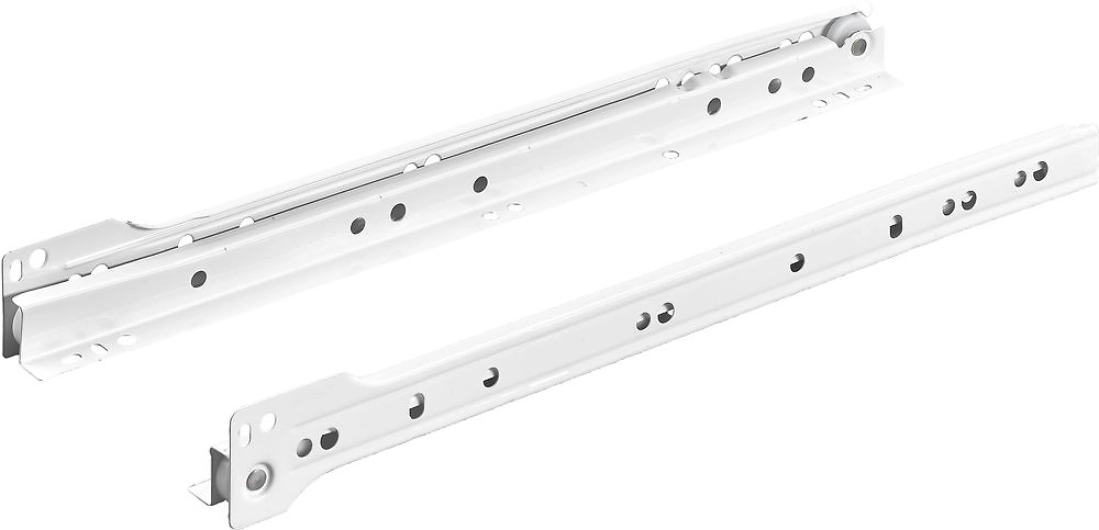 Направляющие роликовые HETTICH 350мм / 12 кг  белый