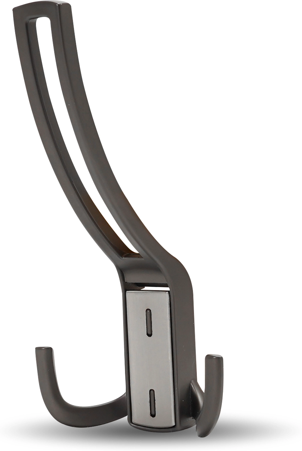 Крючок мебельный JET 397 трехрожковый замак жемчужный серый браш.никель