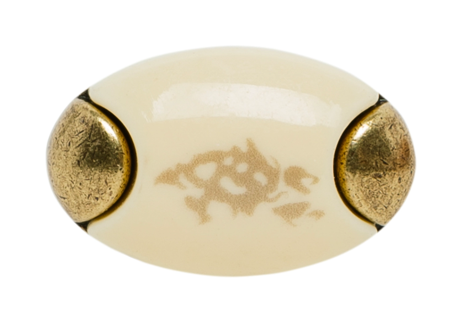 Ручка-кнопка с фарфором оксидированная бронза KERRON KF05-09 OAB 