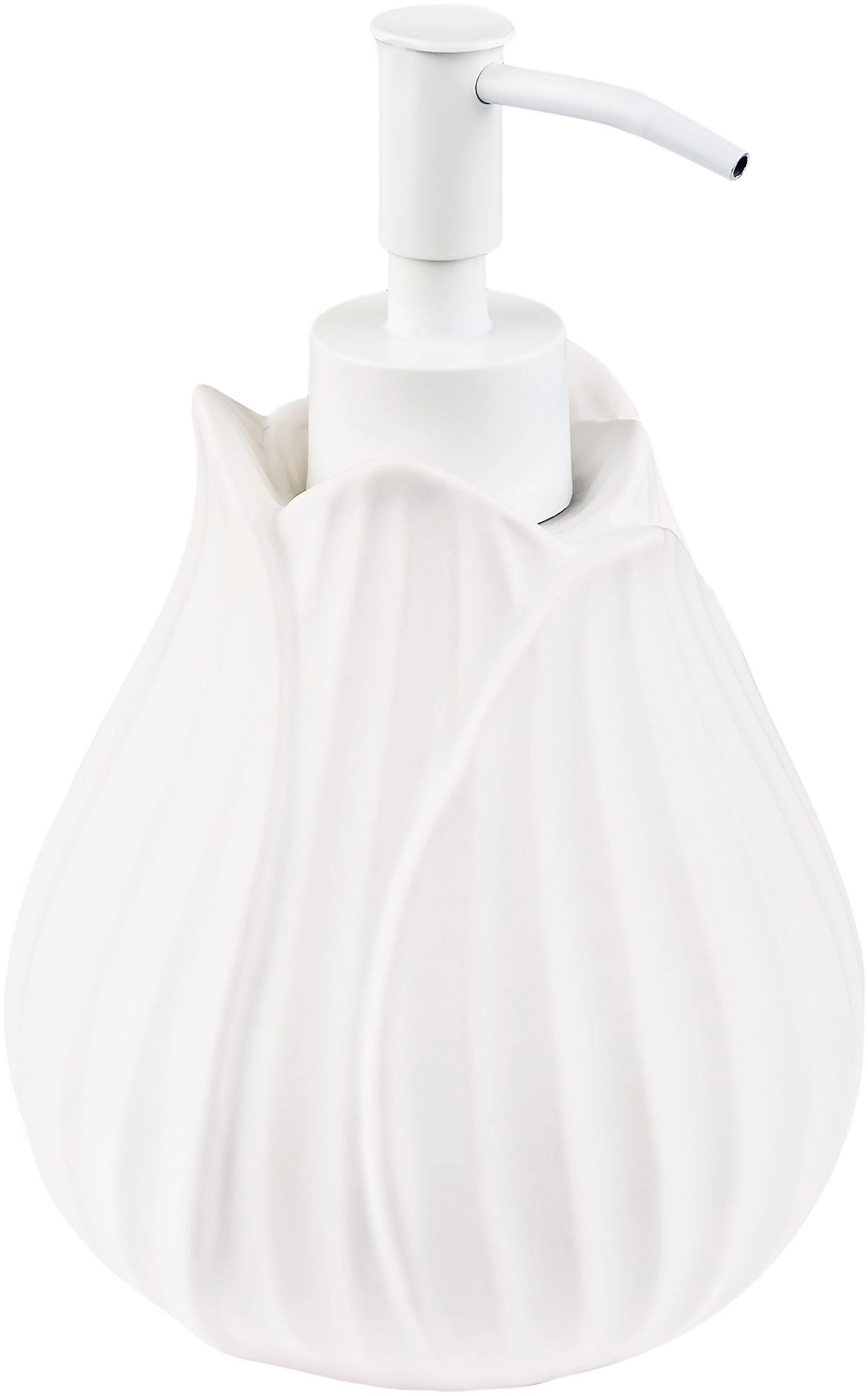 Дозатор для жидкого мыла MOROSHKA Fleur белый