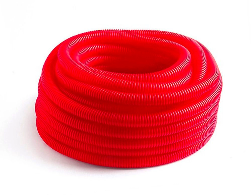 Шланг гофрированный для PE-X ДН40 бухта 40 м красный