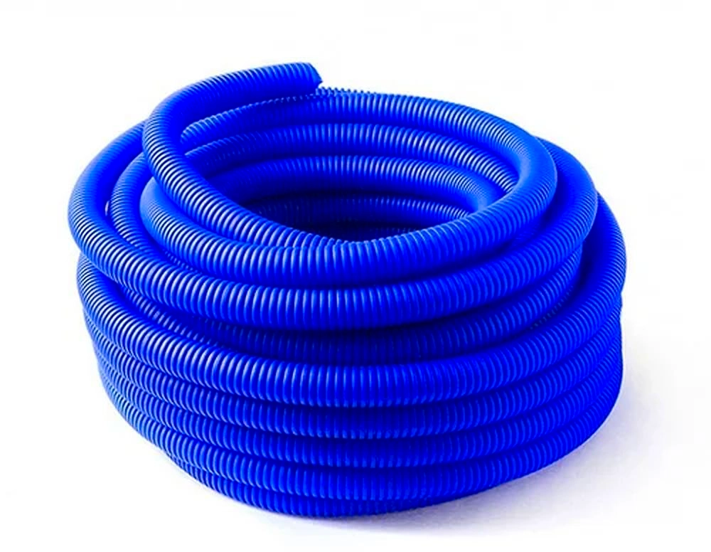 Шланг гофрированный для PE-X ДН40 бухта 40 м синий