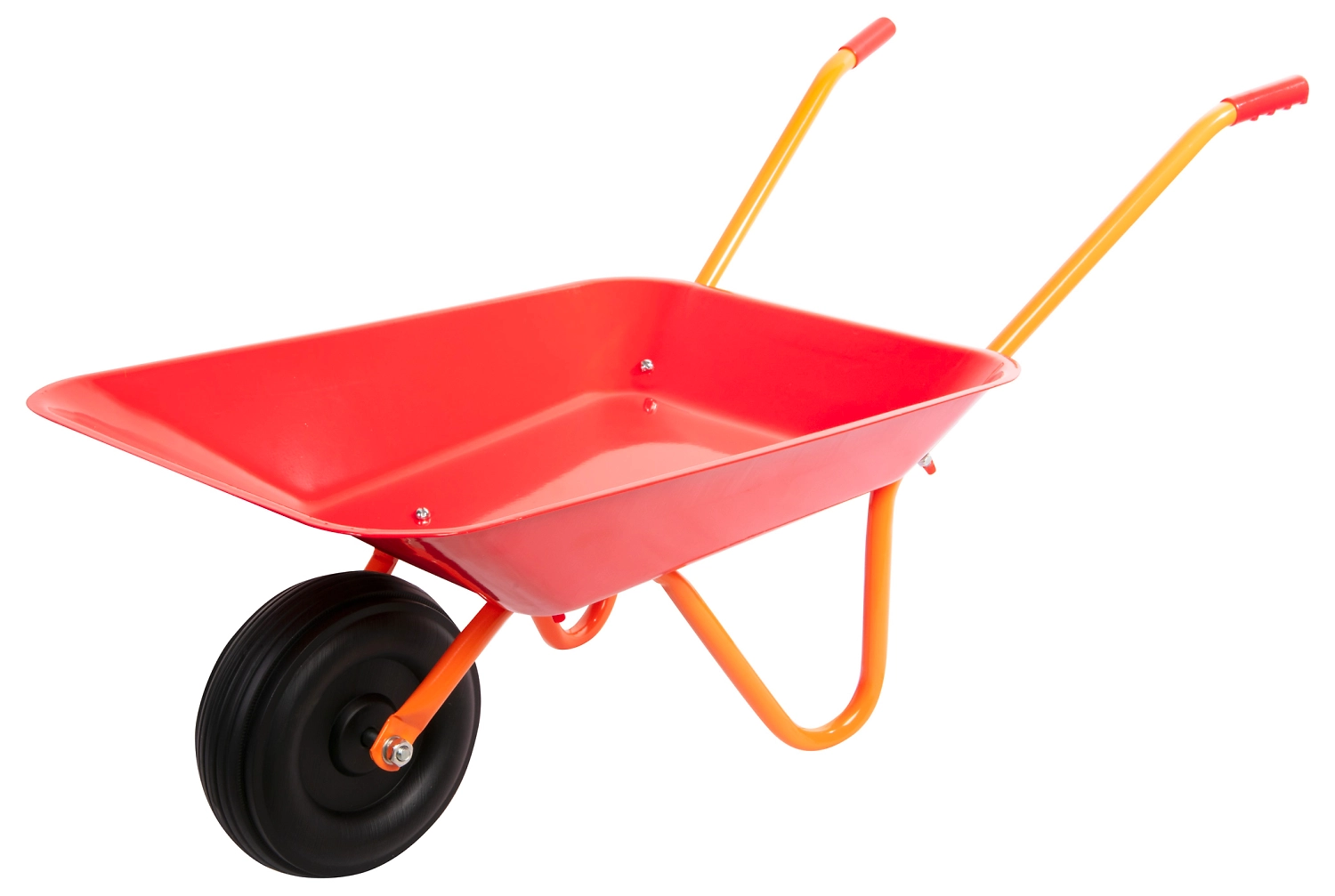 Тачка детская садовая 10 л 67 см красная