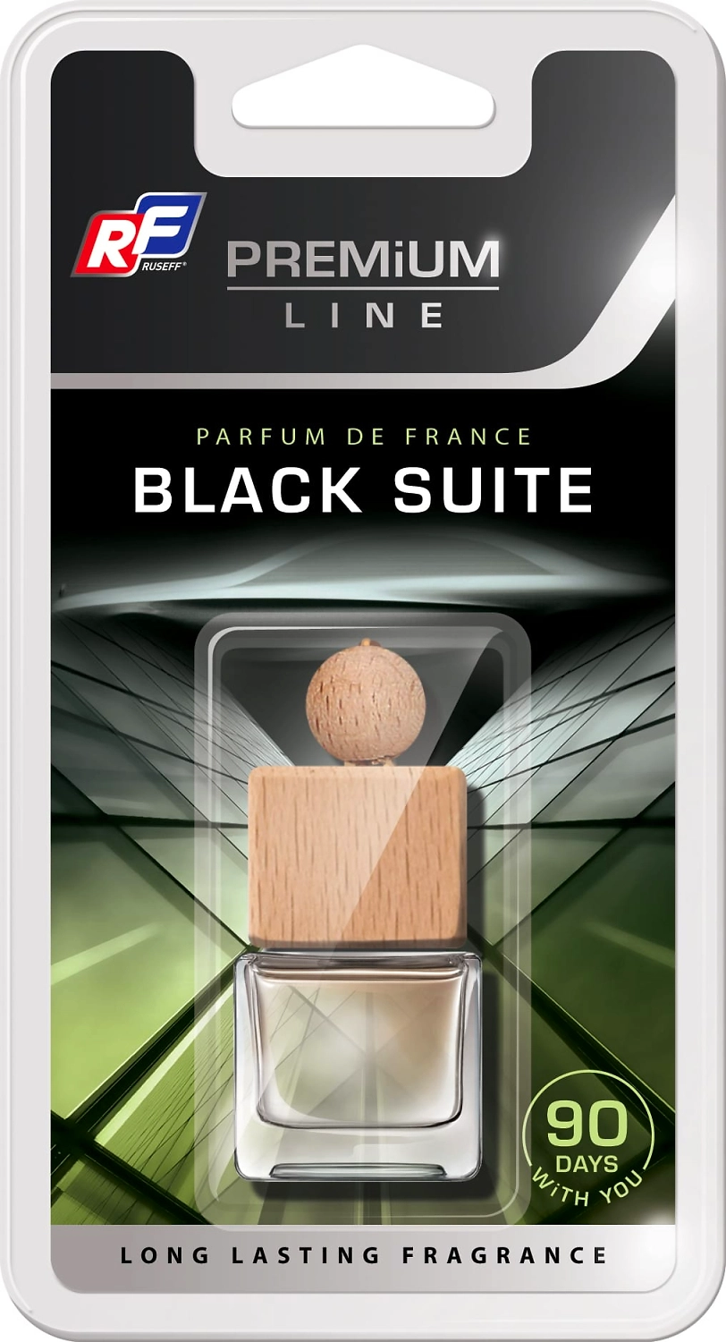 Ароматизатор автомобильный подвесной RUSEFF Premium line 27346N Black Suite