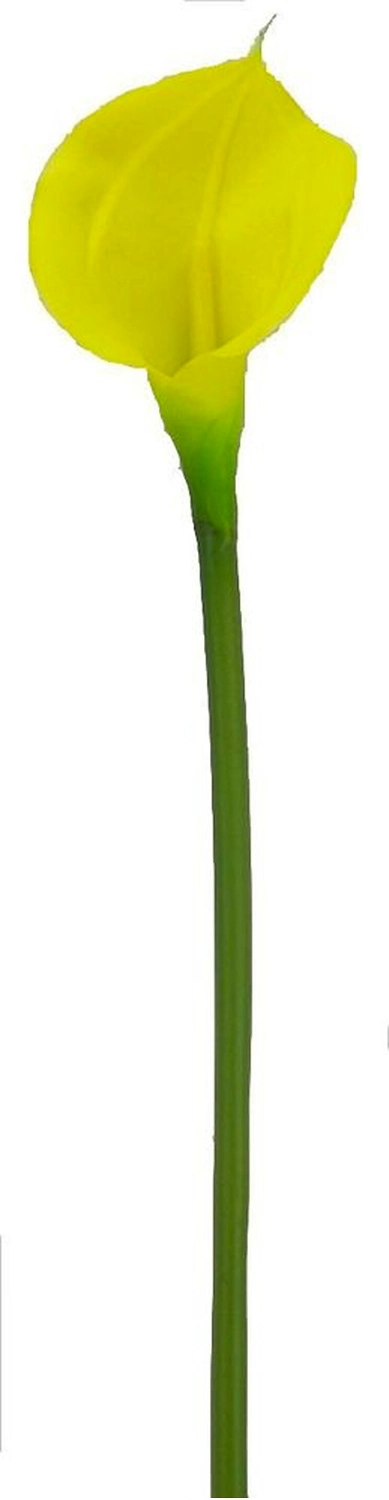 Искусственный цветок Калла желтая 66 см