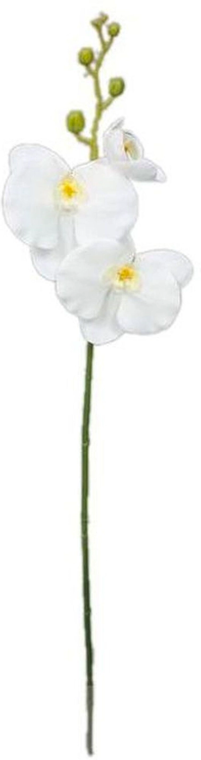 Искусственный цветок Орхидея Фаленопсис белая 63 см