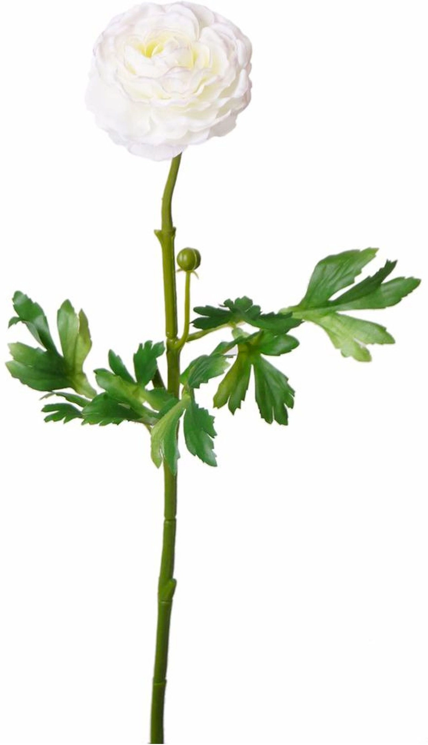 Искусственный цветок Лютик кремовый 55 см