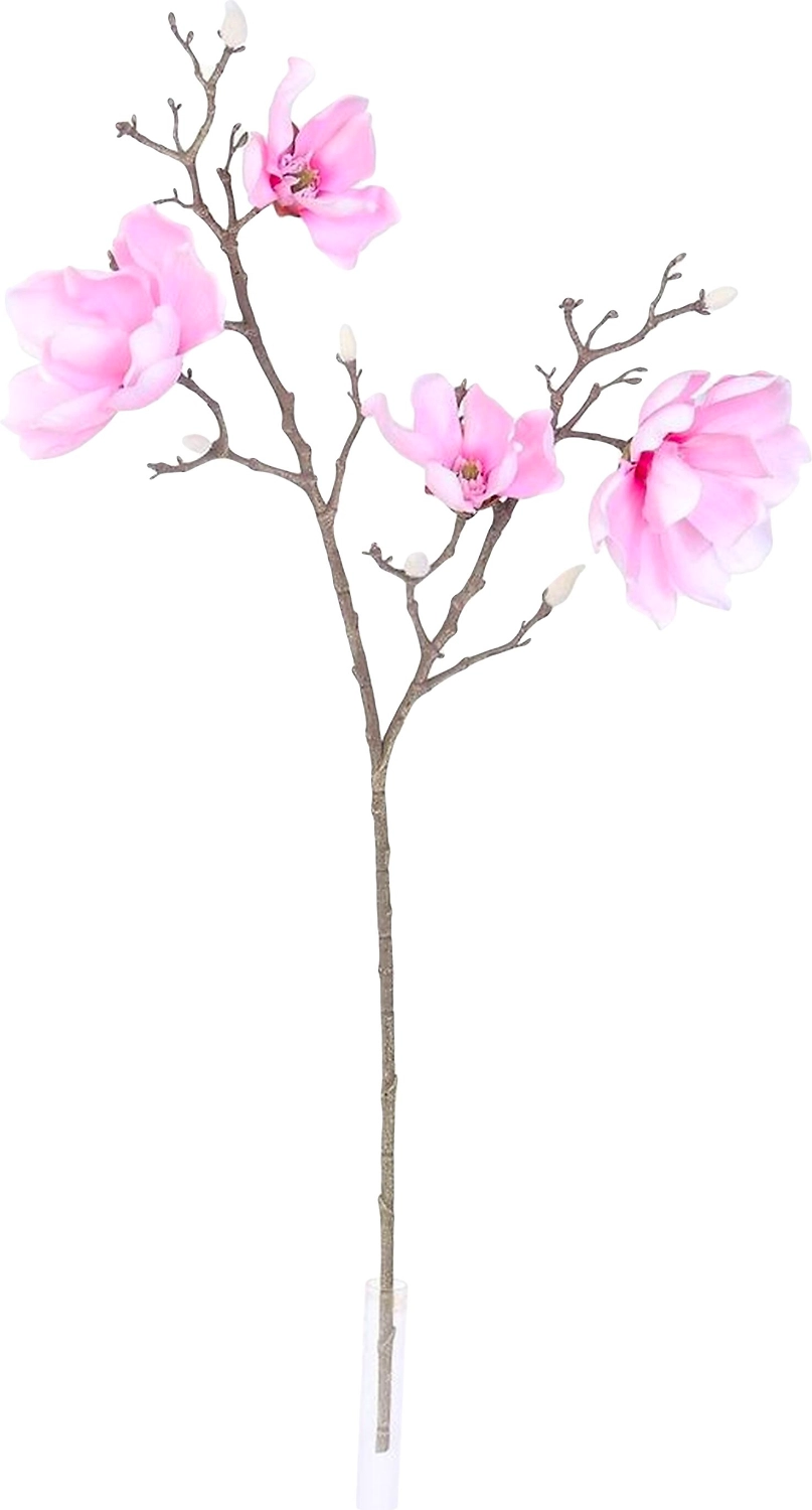 Искусственный цветок Магнолия розовая 86 см