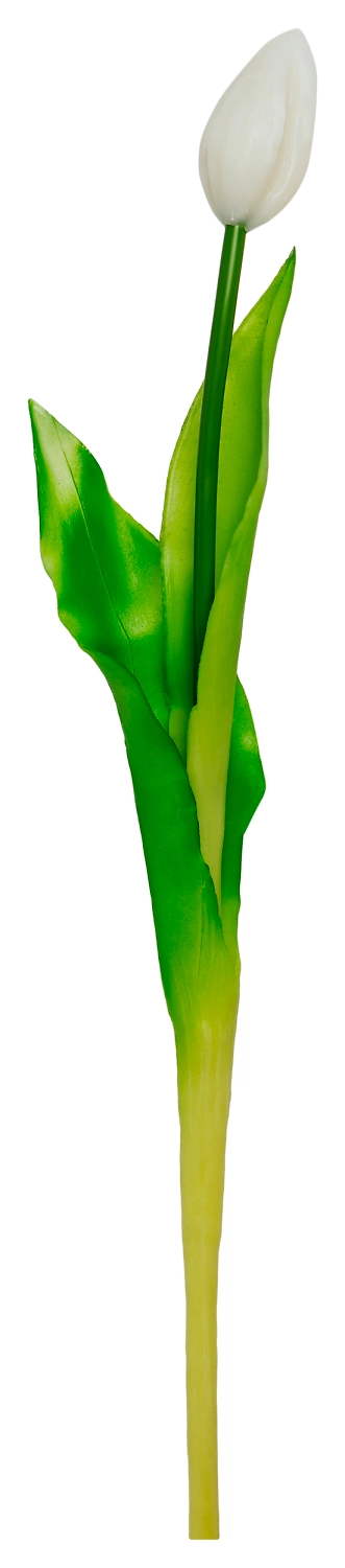Искусственный цветок Тюльпан белый 46 см