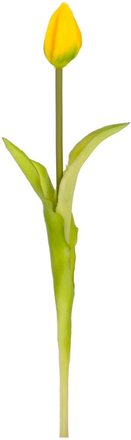Искусственный цветок Тюльпан желтый 45 см