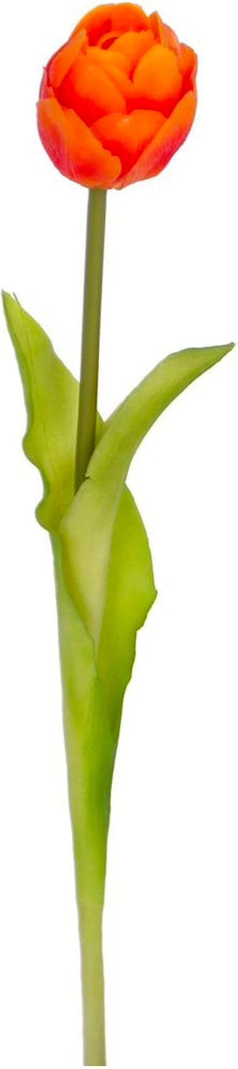 Искусственный цветок Тюльпан оранжевый 45 см