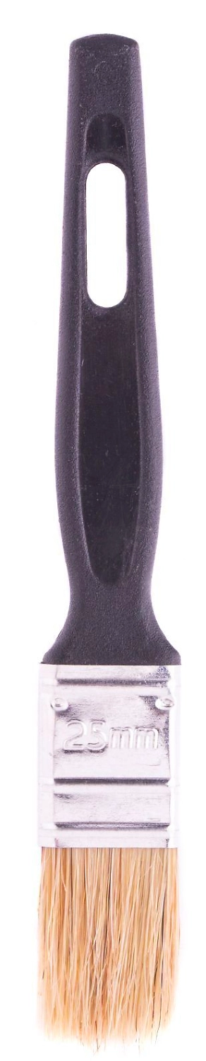 Кисть флейцевая плоская Сибртех Стандарт натуральная щетина 25x6 мм