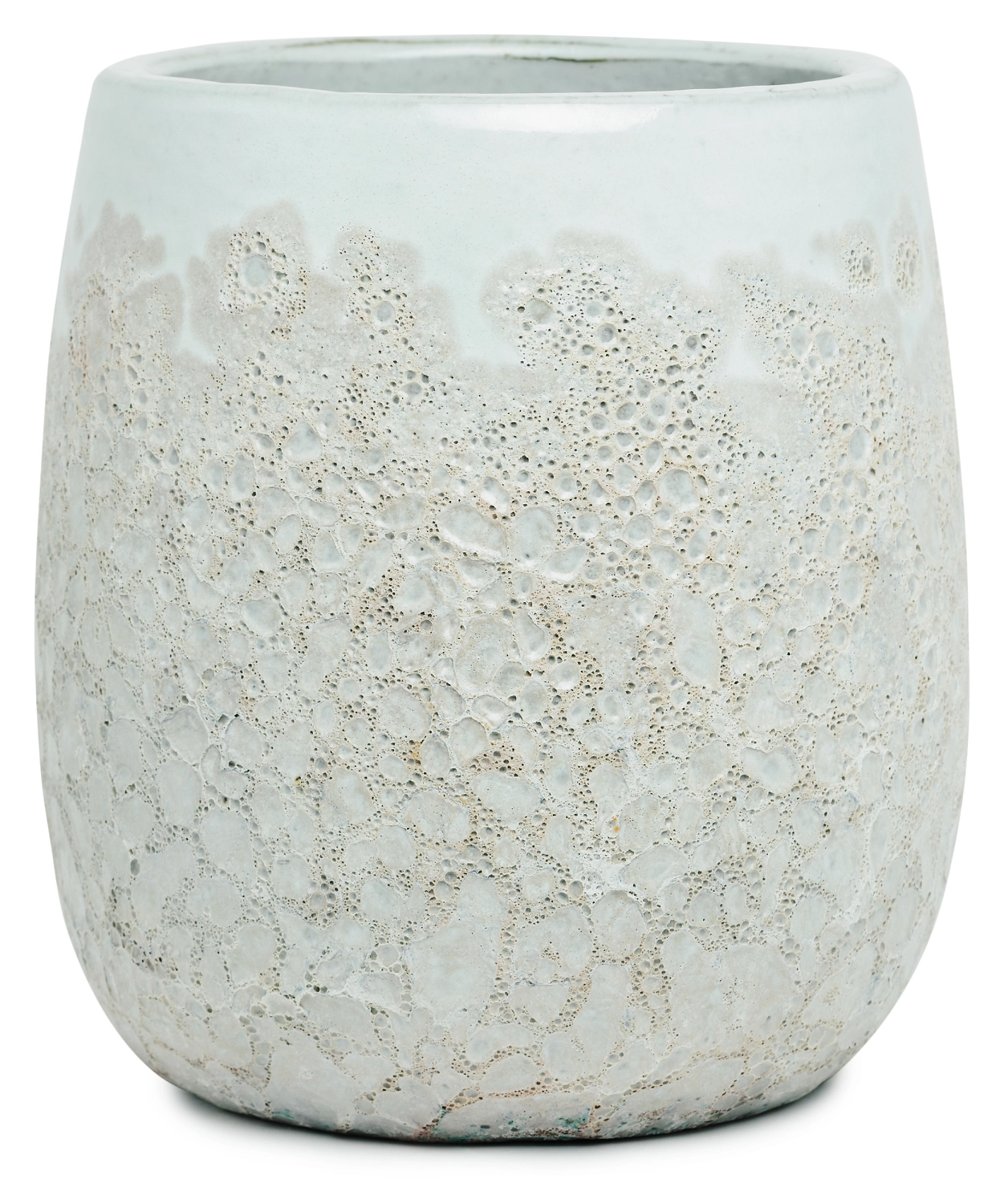 Горшок керамика "Глазурь" бежевый D28 H30