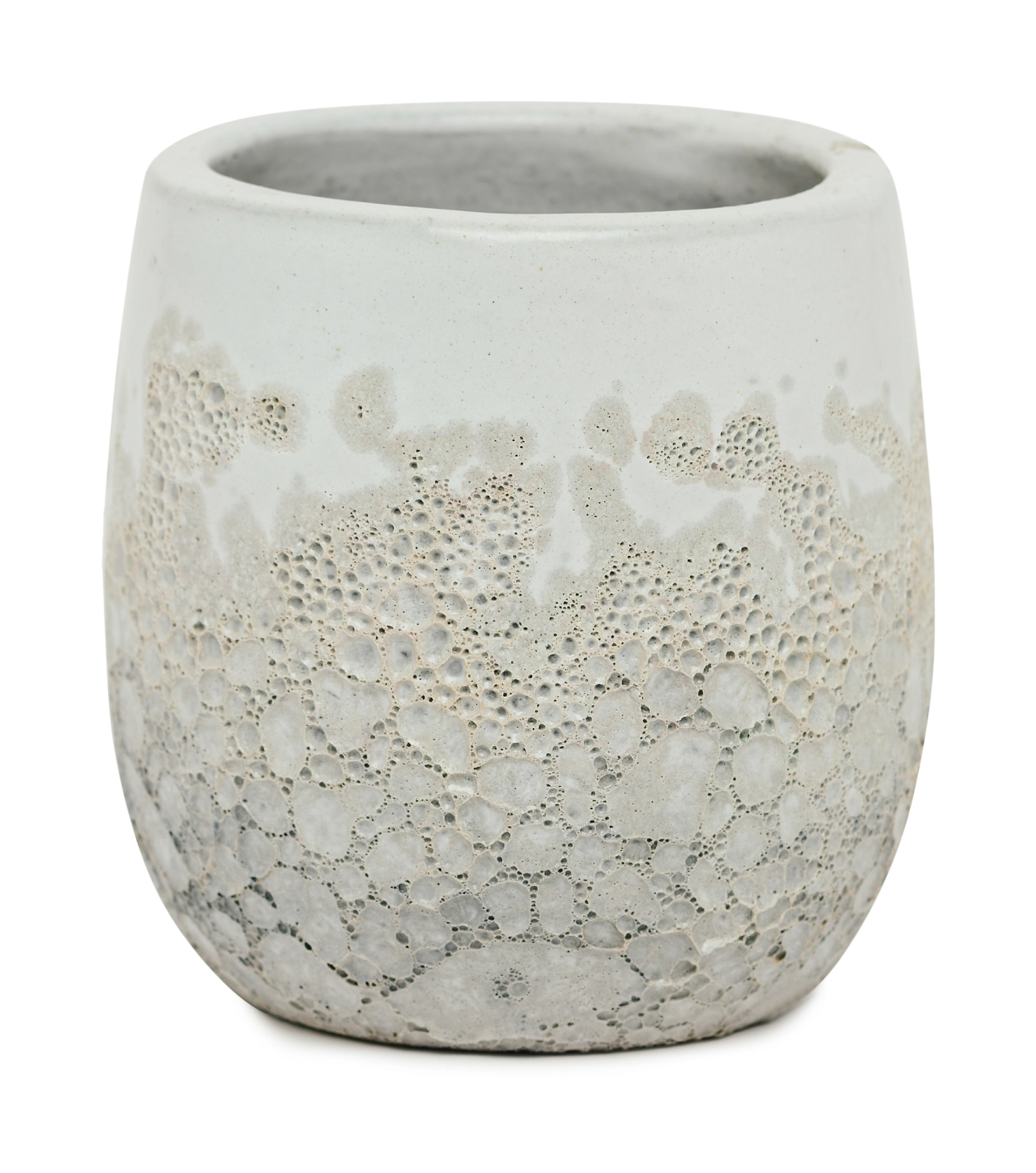 Горшок керамика "Глазурь" бежевый D15 H16