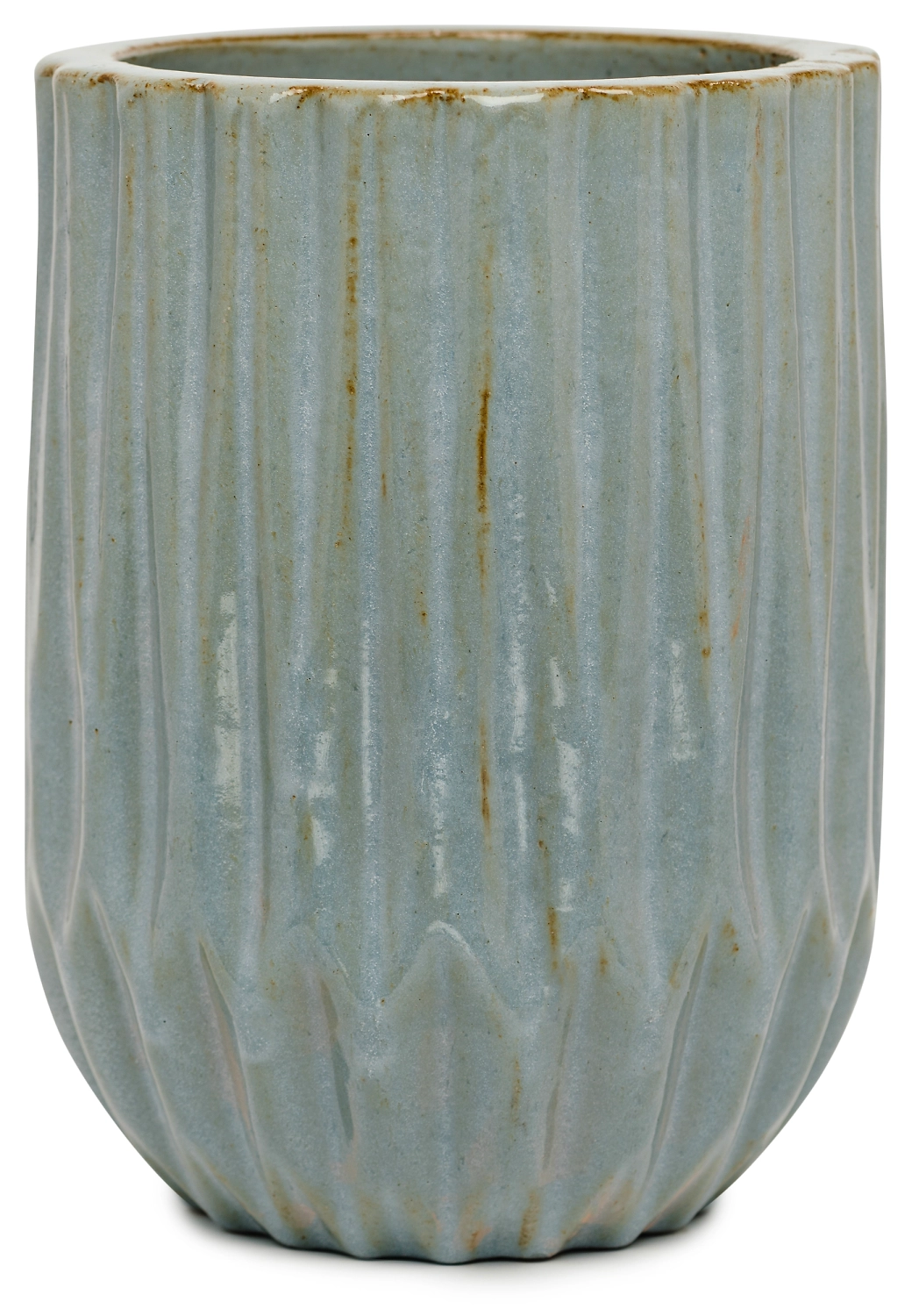 Горшок керамика "Глазурь" серый D31 H41