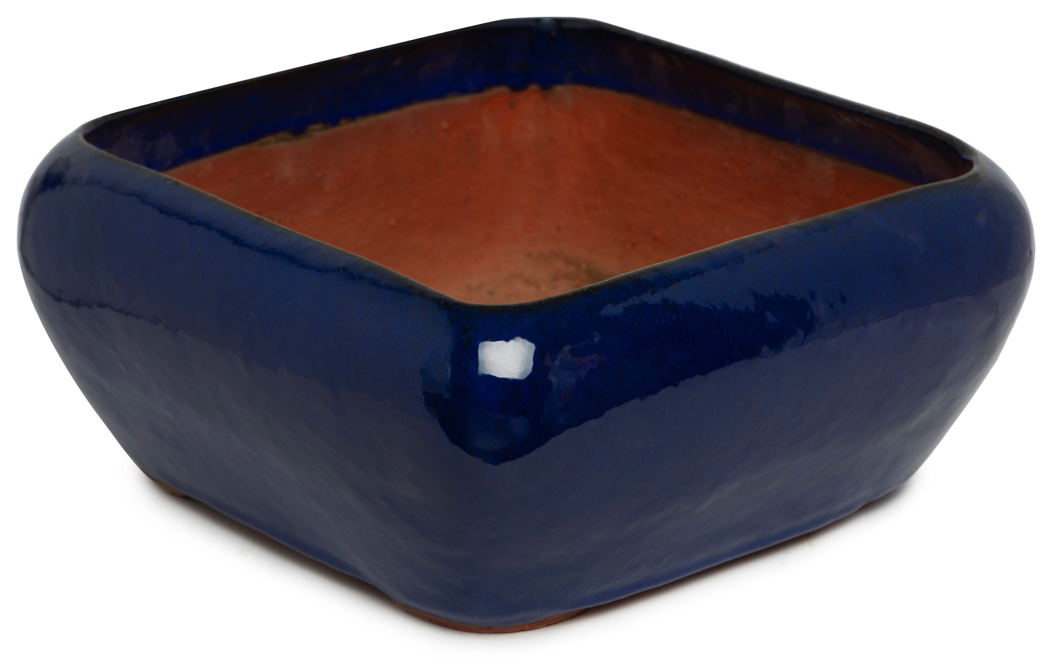 Горшок керамика для бонсая синий D34,5 H34,5