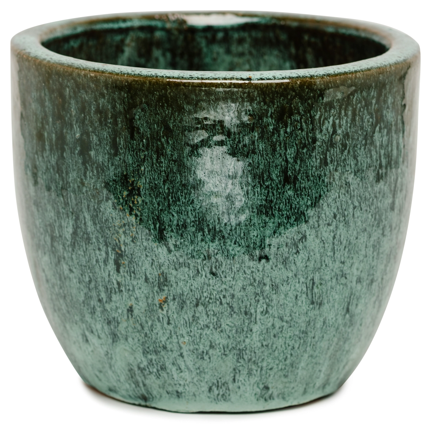 Горшок керамика "Глазурь" салатовый D20 H17