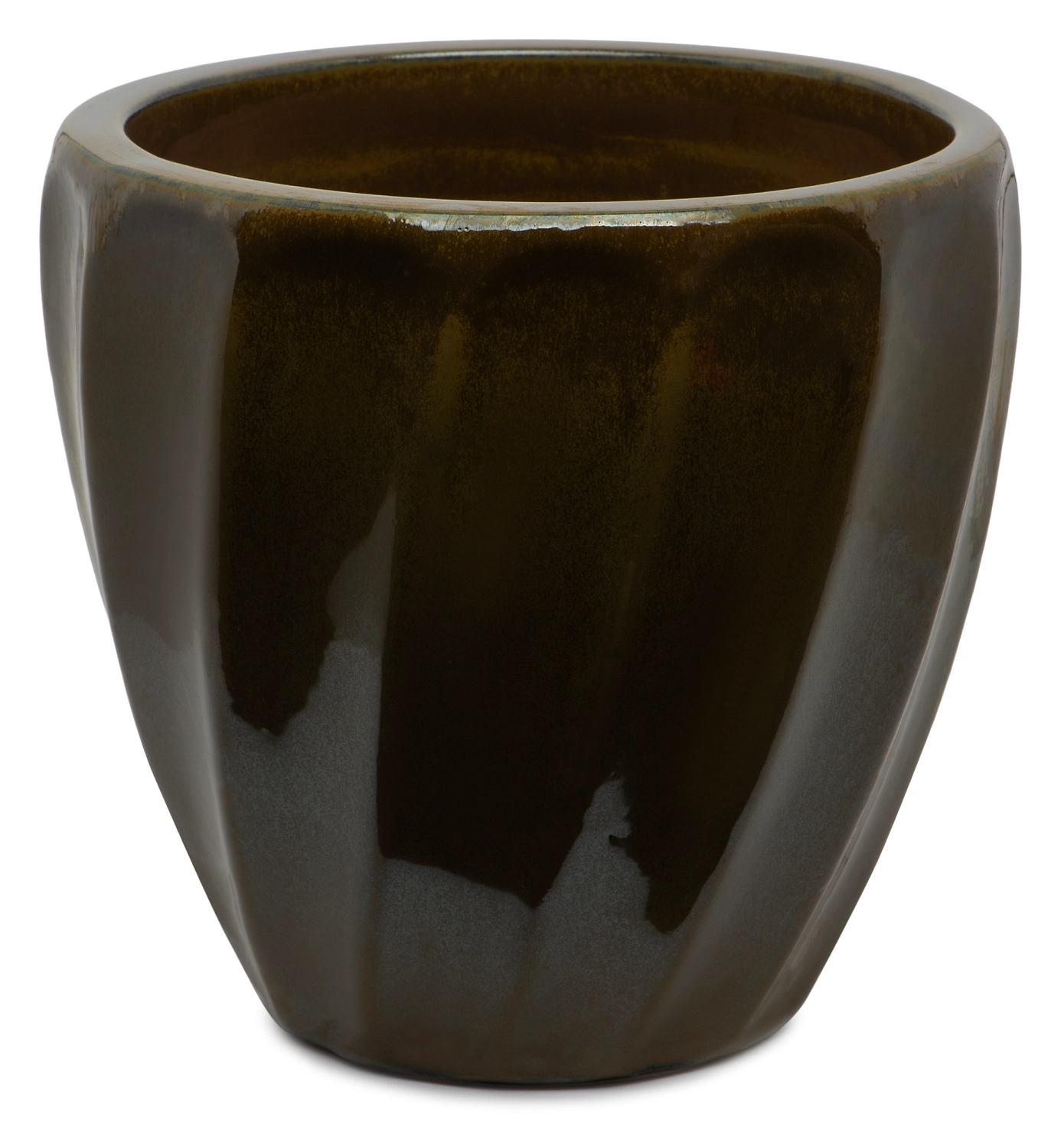 Горшок керамика "Глазурь" бронза D39 H36,5