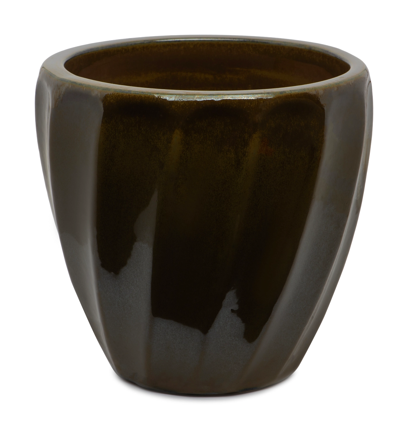 Горшок керамика "Глазурь" бронза D24,5 H23