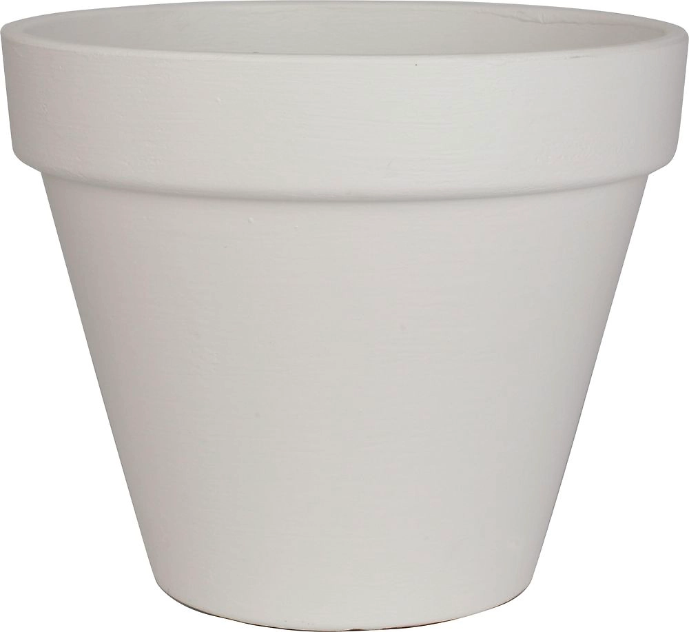 Горшок пластиковый белый D24 H20