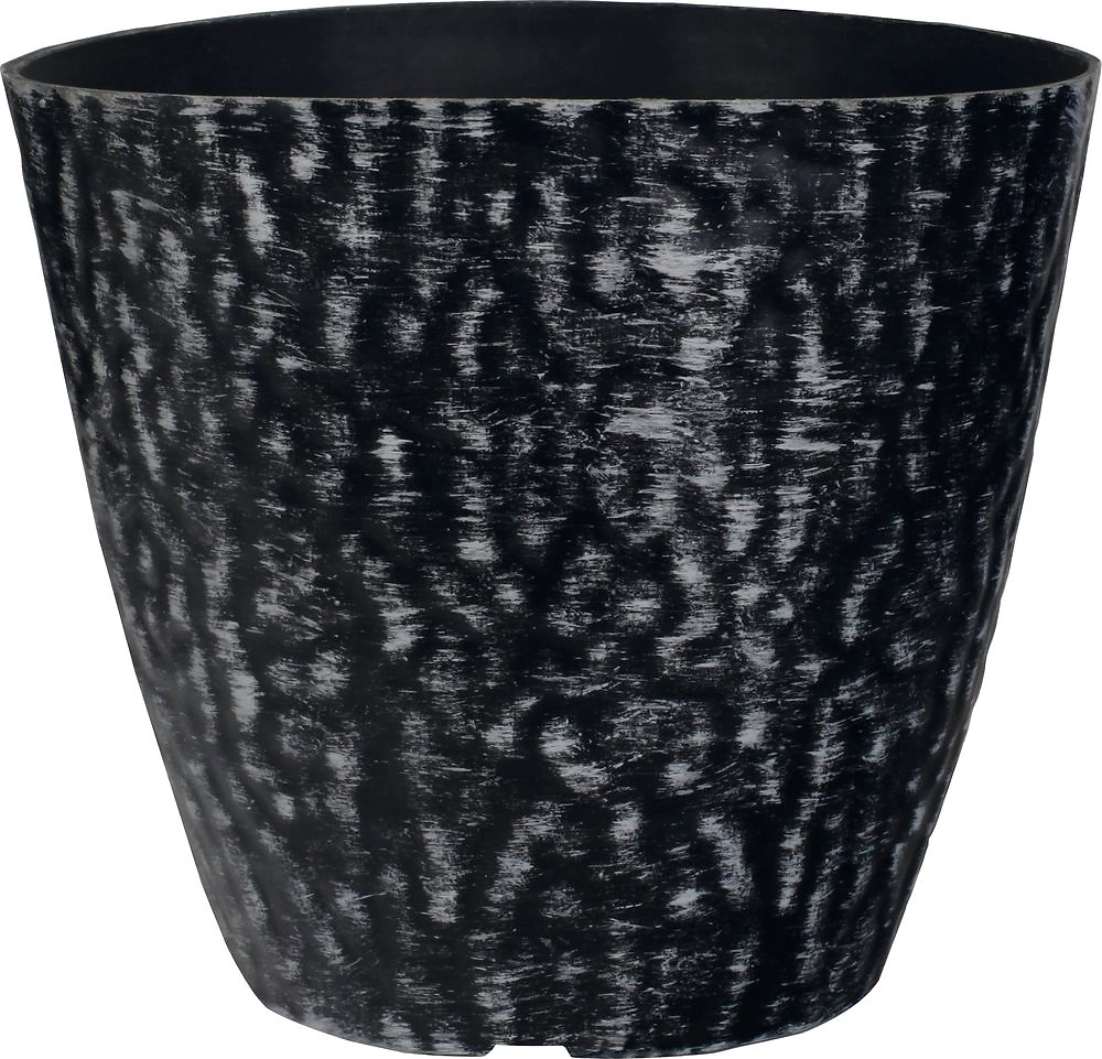 Горшок пластиковый серебро D20 H18