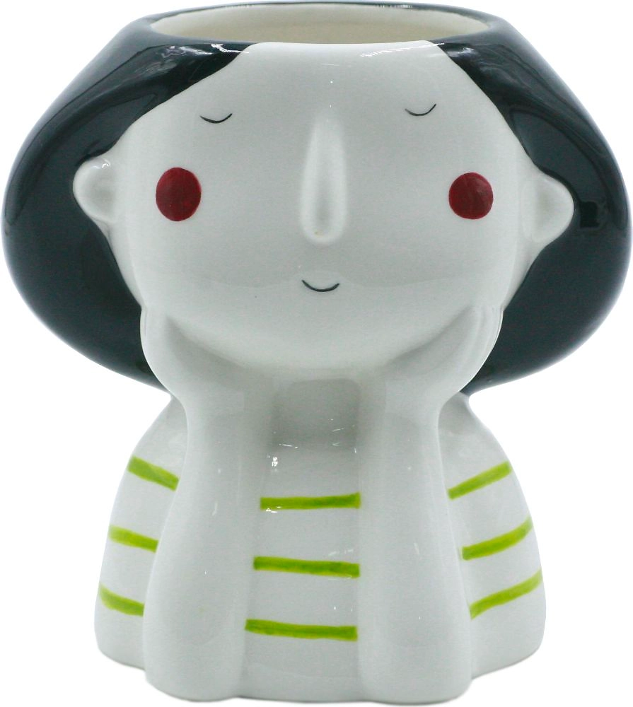 Горшок Девочка керамика D13 H11