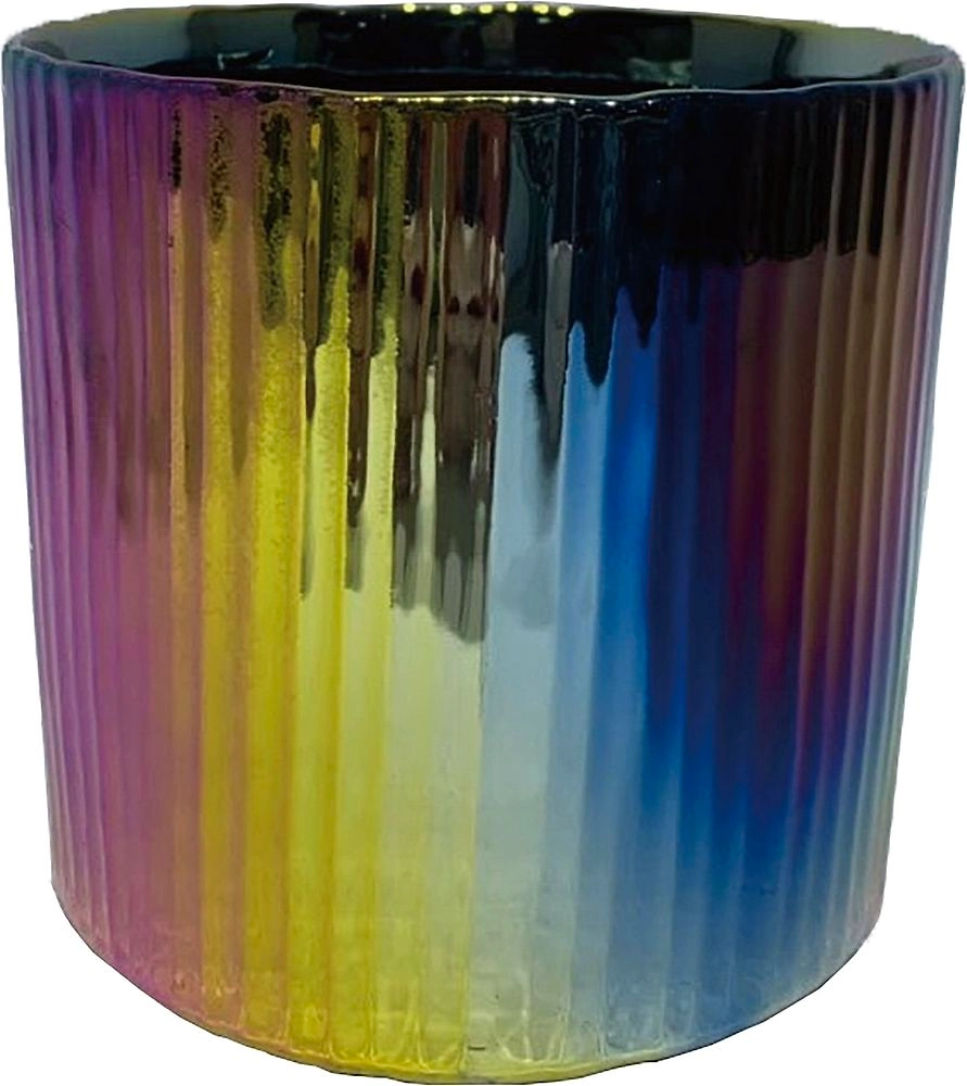 Горшок керамика радужный D14 H12