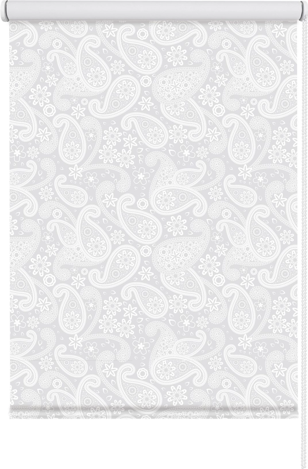Рулонные шторы Эскар Пейсли белый 120x160 см