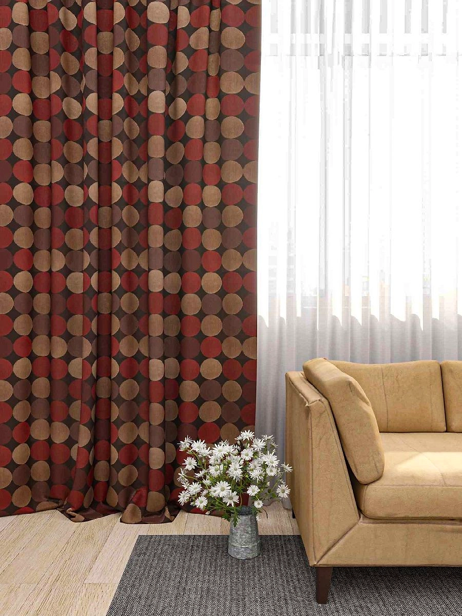 Штора портьерная RONDO 140x280 см золотистая