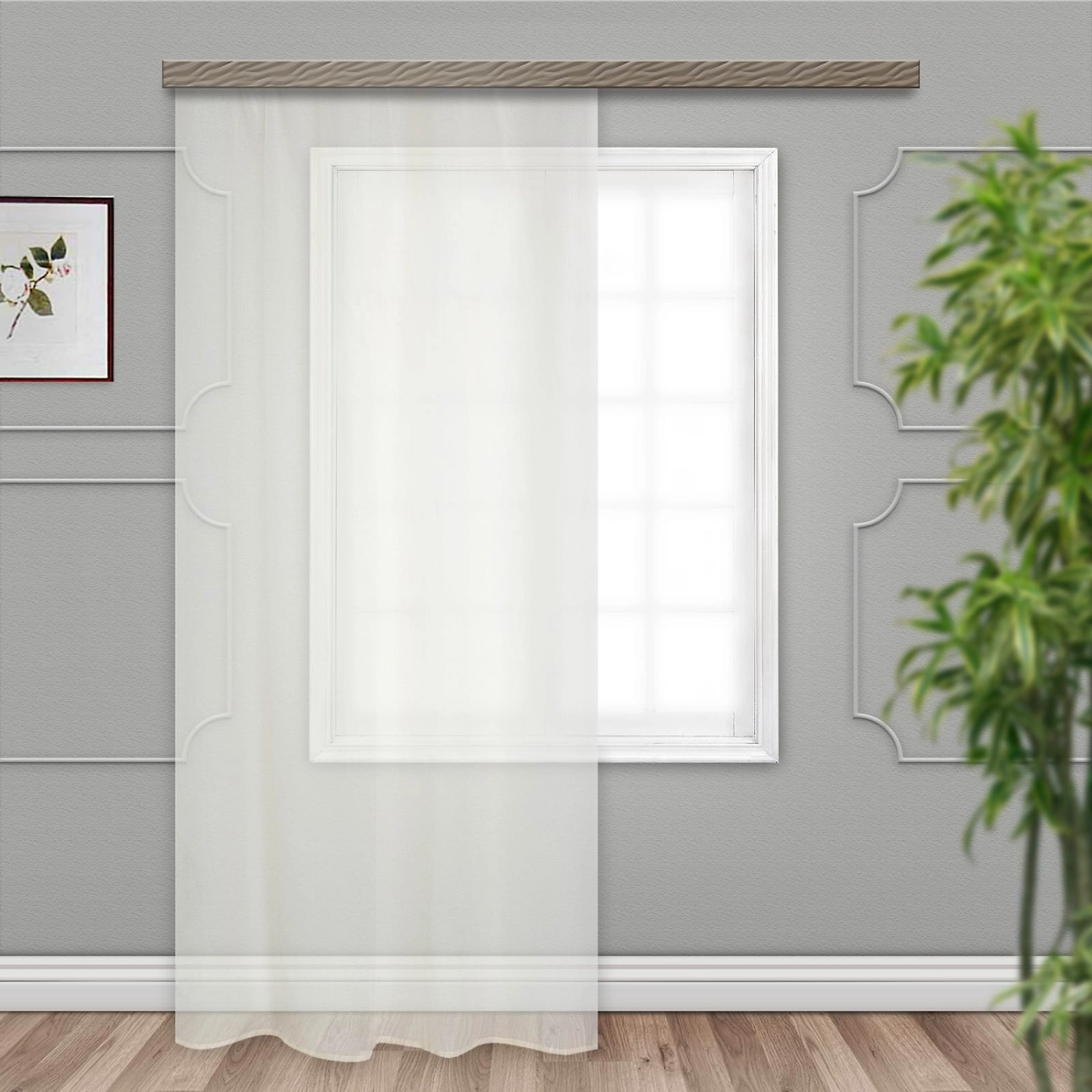 Штора тюлевая WITERRA лен шампань 275х300 см 1 шт