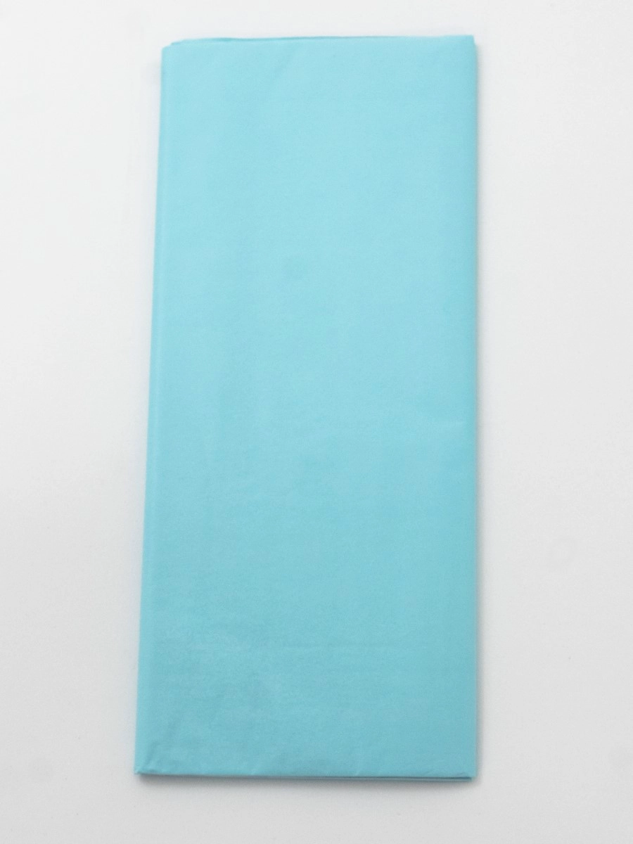 Упаковочная бумага Тишью голубой 50x66 см