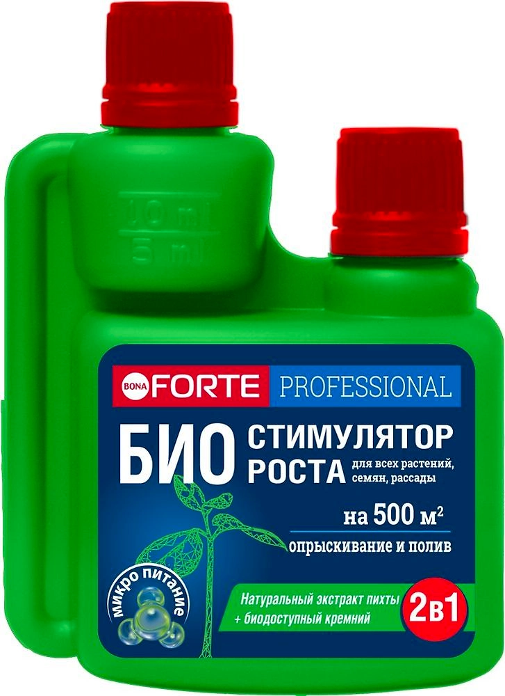 Удобрение стимулятор роста BONA FORTE для растений 100 мл