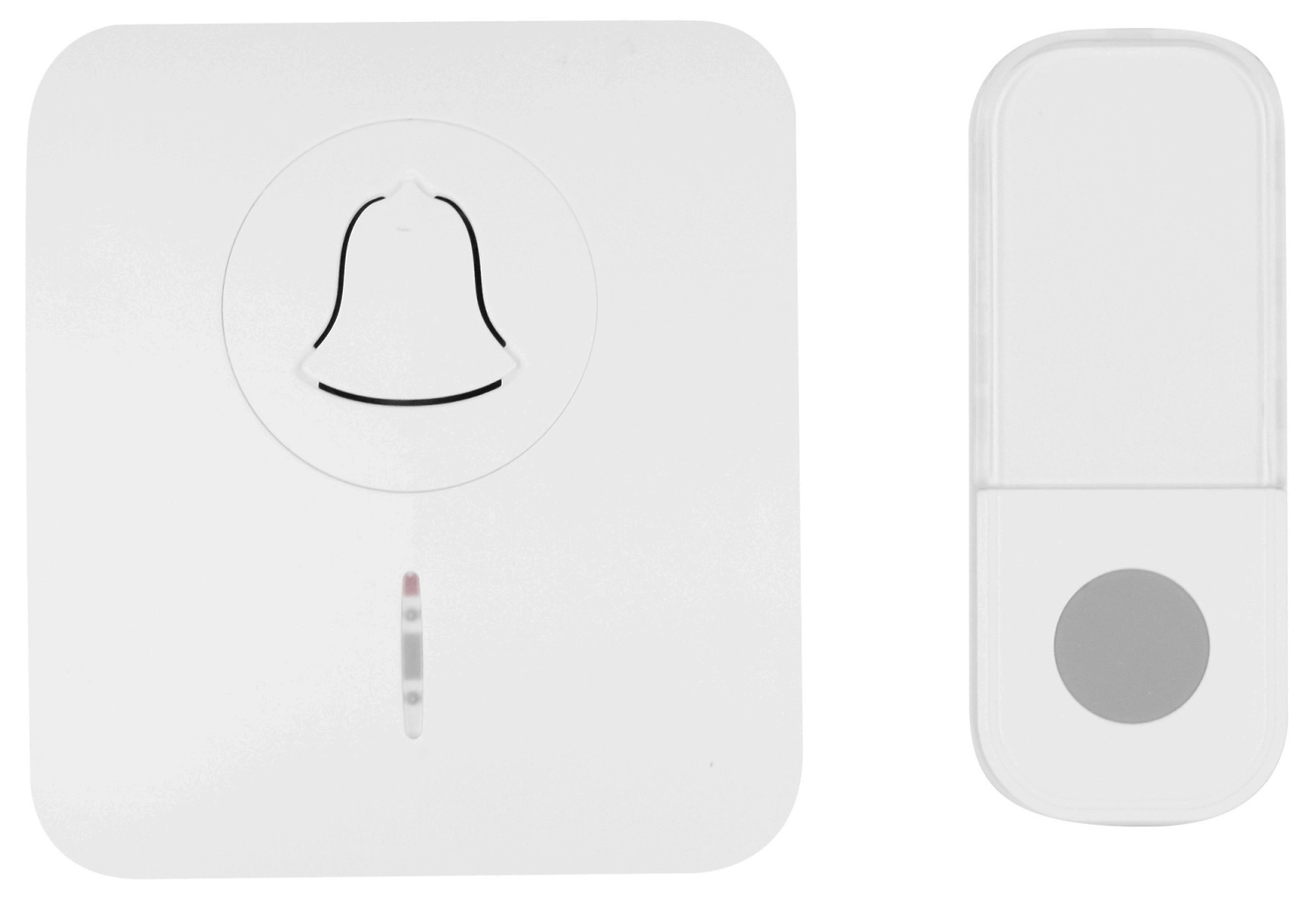 Дверной звонок 389680 беспроводной 16 мелодий белый