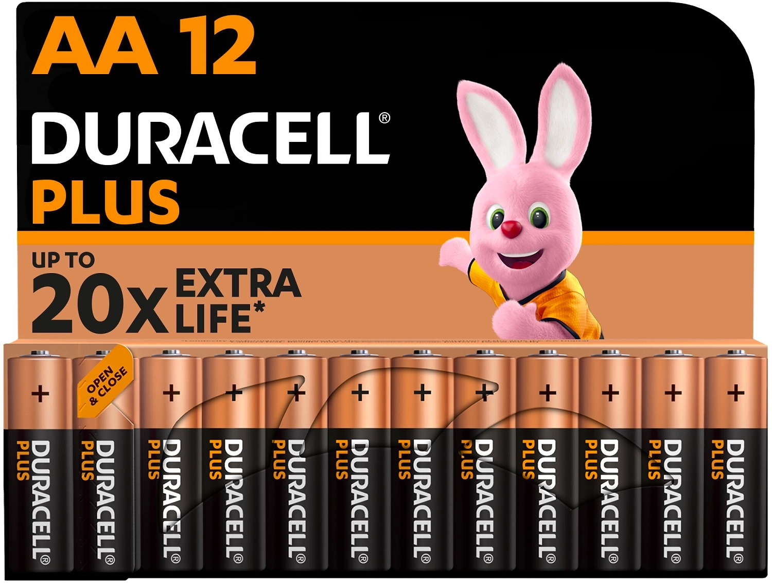 Элемент питания AA DURACELL PLUS 12 шт