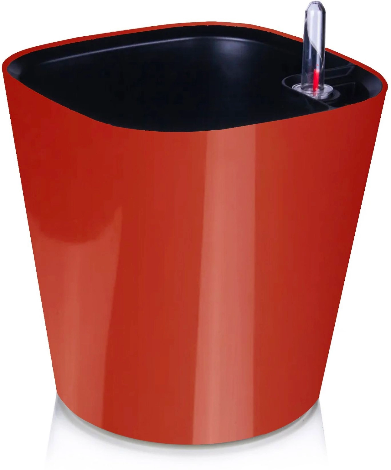 Горшок пластиковый квадратный автополив глина D21 H19