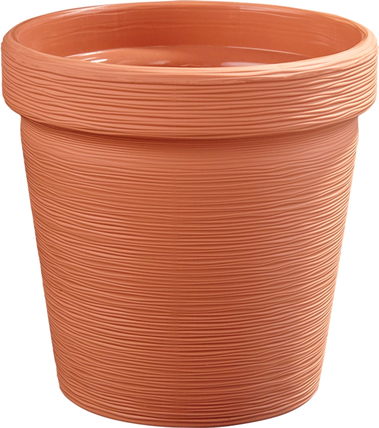 Кашпо со встроенным дренажем ТЕРРА карамель D19 H18,7