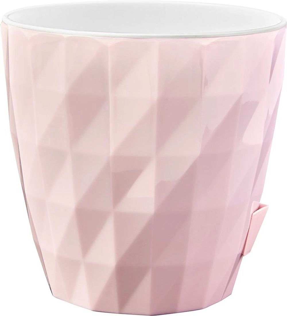 Кашпо со встроенным дренажем СОЛО"RUBY" бежево-розовый D16,5 H16