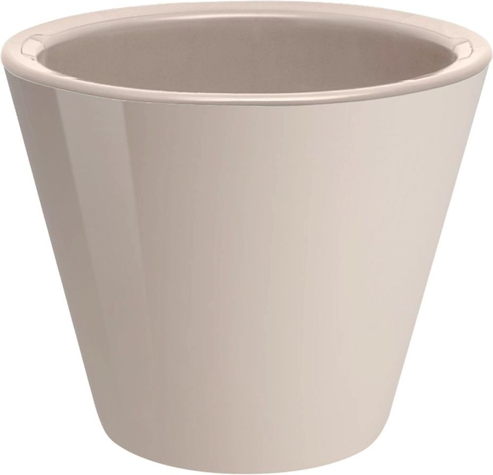 Кашпо со встроенным дренажем КЛАССИКА пудровый D23 H19,5