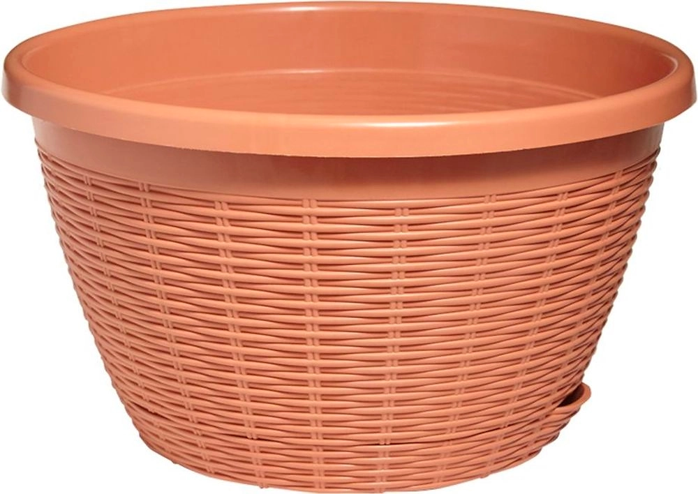 Кашпо с поддоном ПОДВЕСНОЕ карамель D27 H16