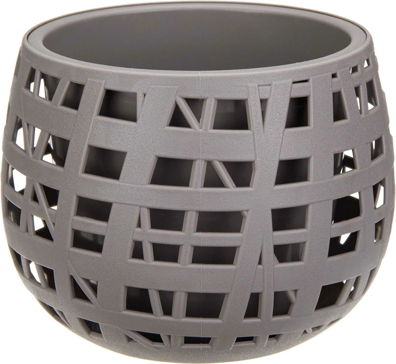 Кашпо хаос IDEA французский серый D17,5 H14