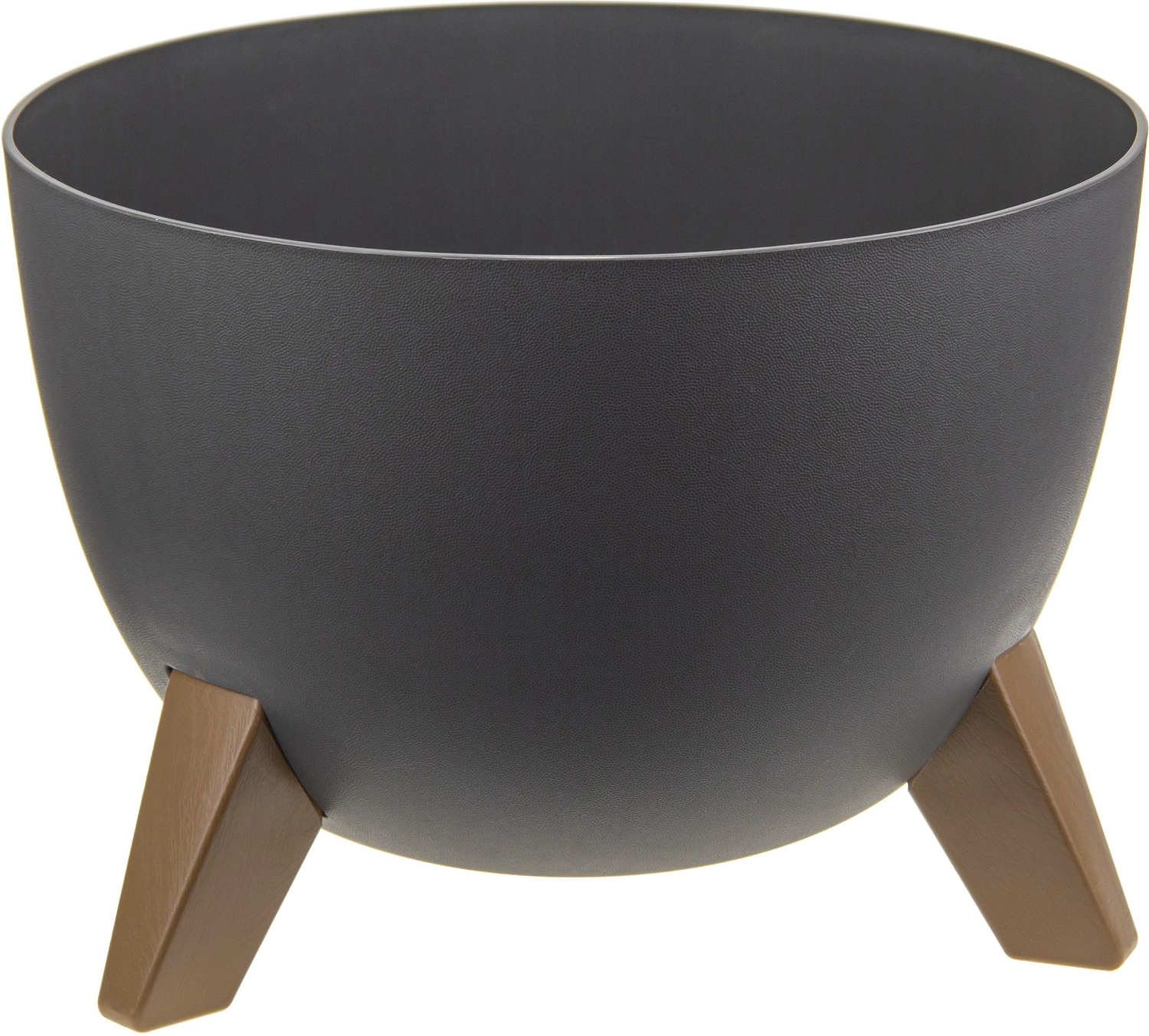 Кашпо флориан IDEA графитовый D25 H18,5