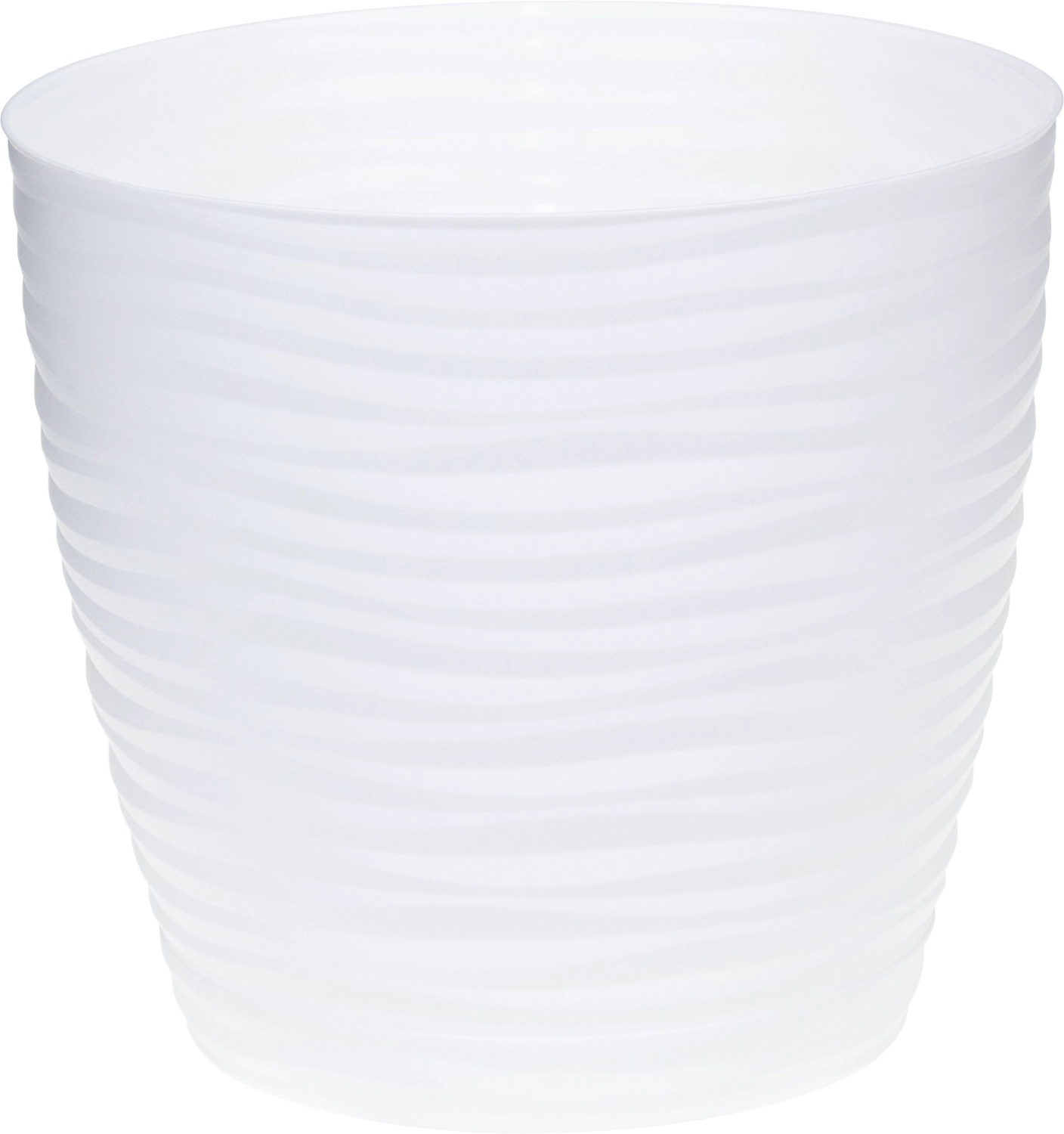 Кашпо дюна IDEA белый ротанг D15 H14