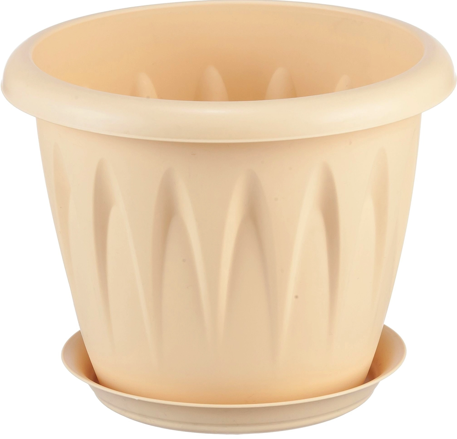 Кашпо алиция IDEA белая глина D20 H16